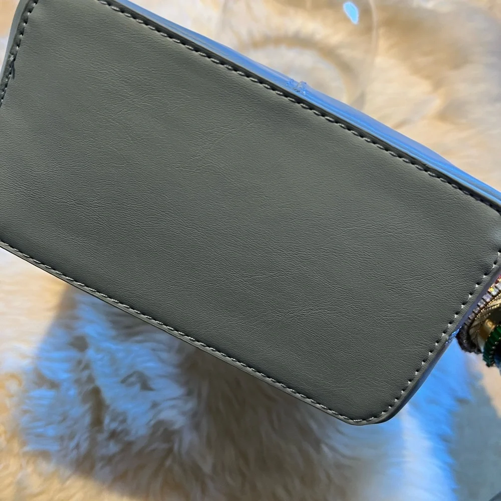 Honey Blue Snap Top Handle Bag